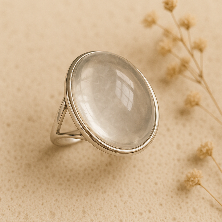 "Pure Light" Ring in Clear Crystal