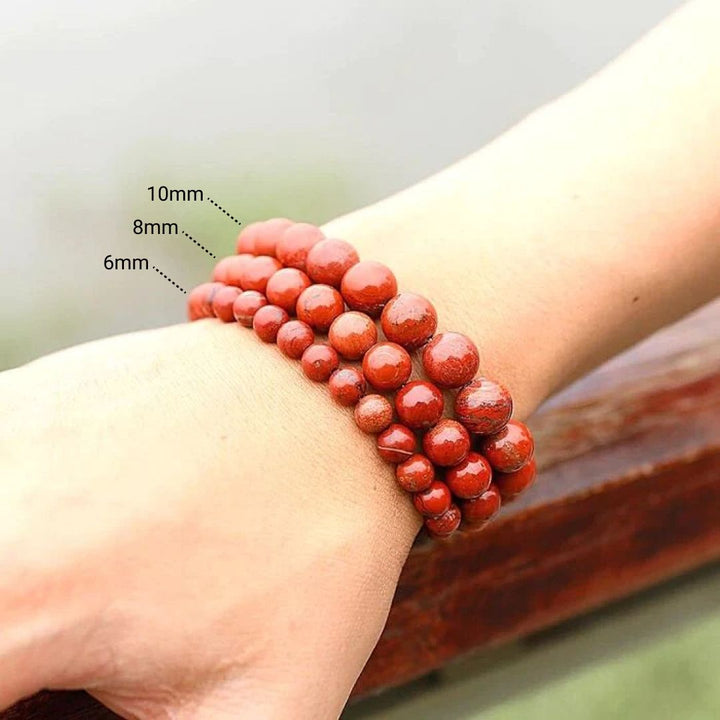 "Vital Energy" Bracelet in Red Jasper