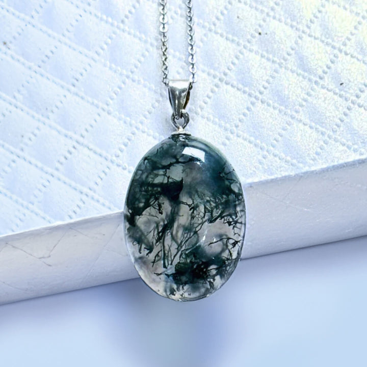 "Natural Serenity" Moss Agate Pendant