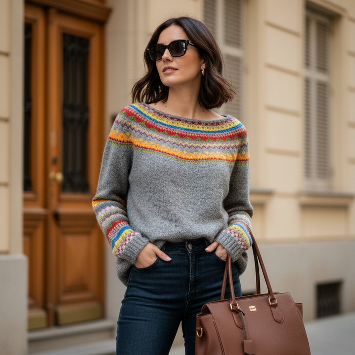 Jasmine | Comfortable Retro Sweater