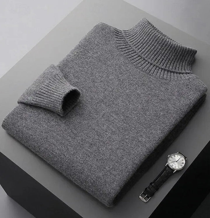 Turtleneck Sweater Made of 100% Merino Wool