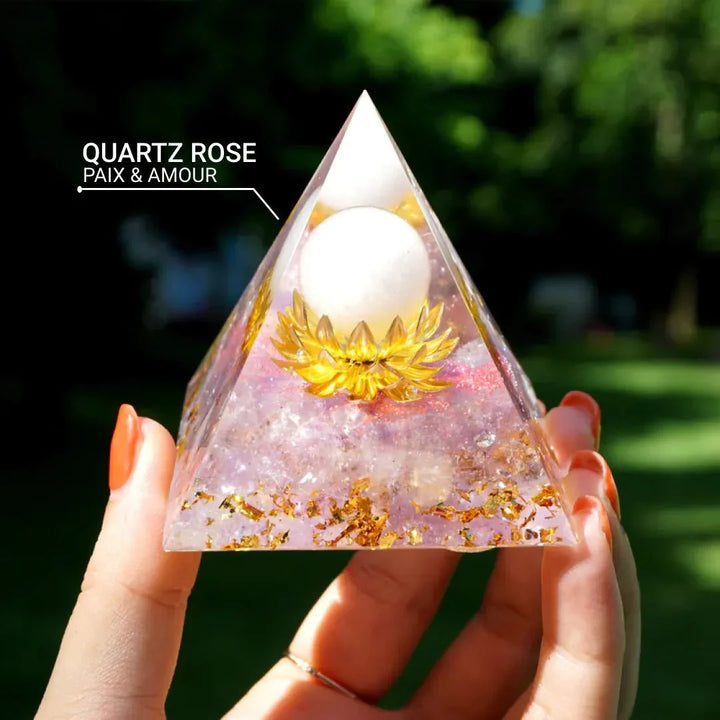 Orgonite "Heart Opening" in Rose Quartz