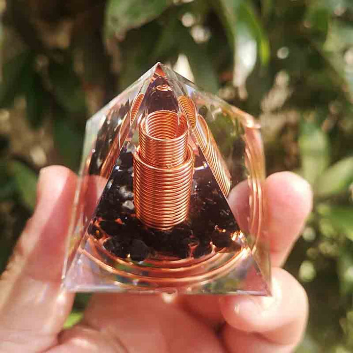 Orgonite "Amplified Energy Protection" in Obsidian