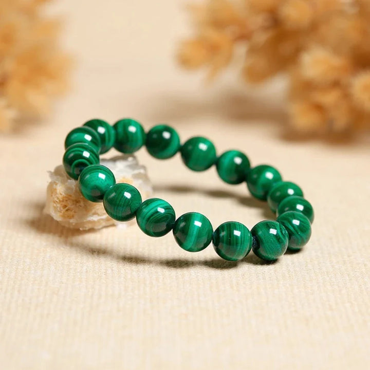 "Purification" Bracelet in Genuine Malachite