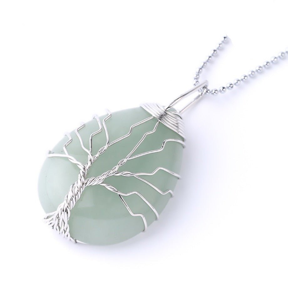 Healing Tree Pendant in Natural Stone