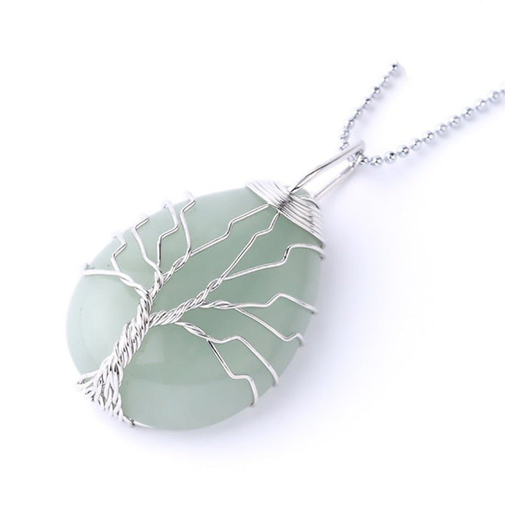 Healing Tree Pendant in Natural Stone
