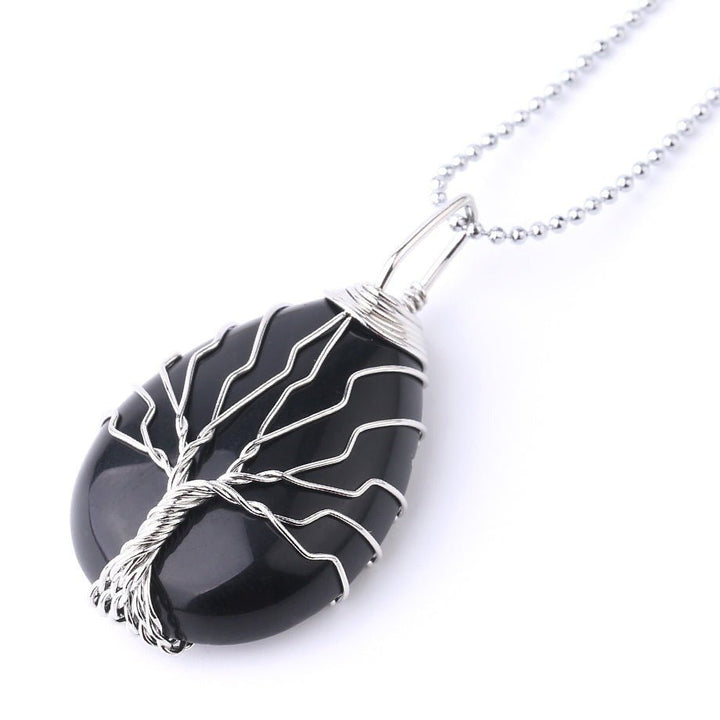 Healing Tree Pendant in Natural Stone