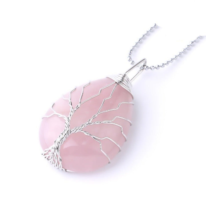 Healing Tree Pendant in Natural Stone