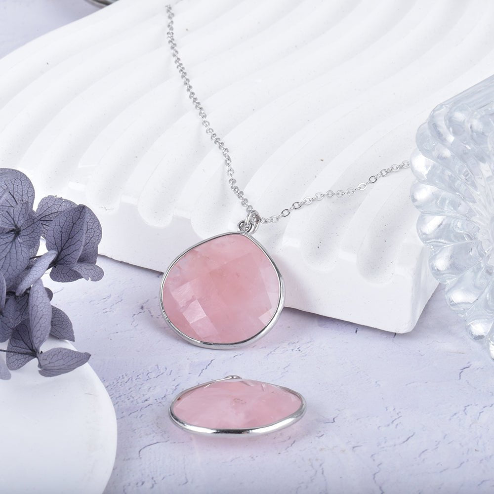 "Endless Sweetness" Pendant in Rose Quartz