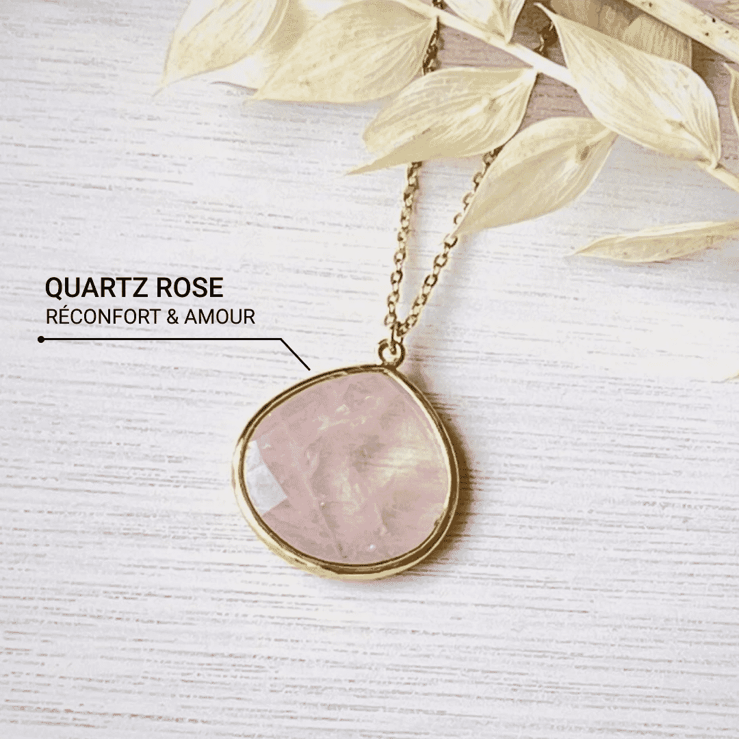 "Endless Sweetness" Pendant in Rose Quartz