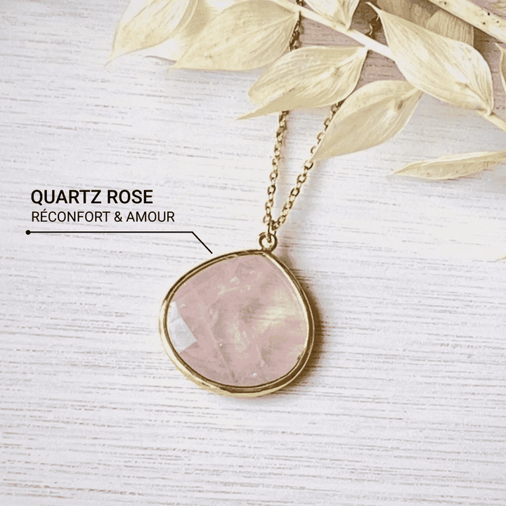 "Endless Sweetness" Pendant in Rose Quartz