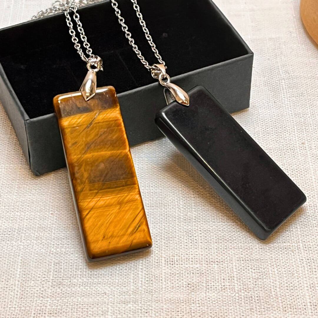 "Elegance & Power" Pendant in Natural Stone