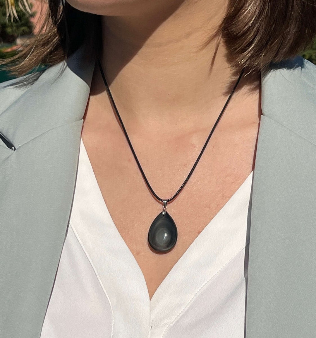 Celestial Eye Obsidian Pendant