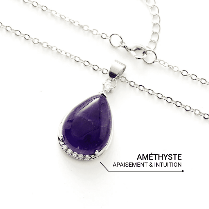 "Drop" Pendant in Amethyst