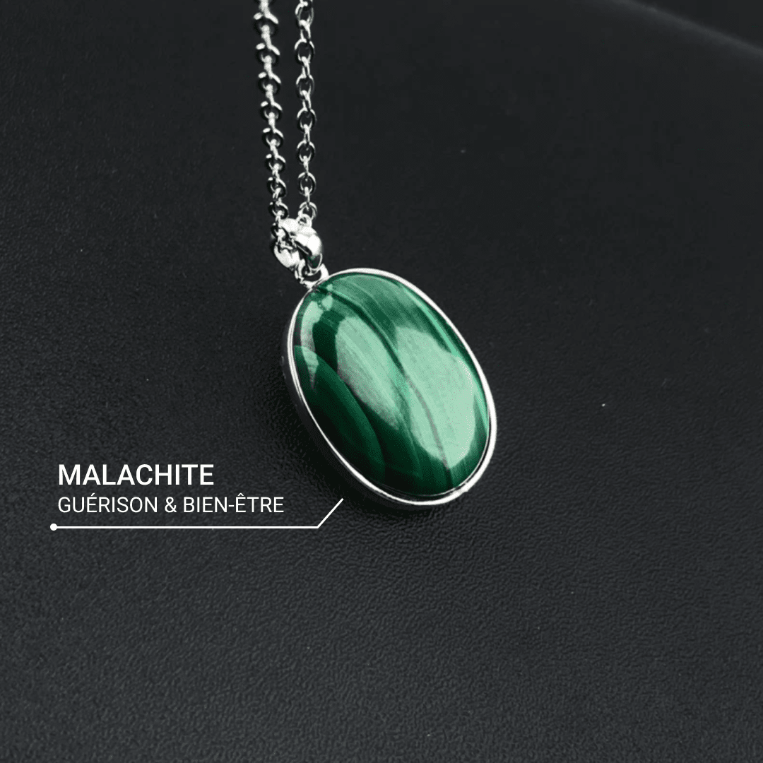 "Healing" Pendant in Malachite