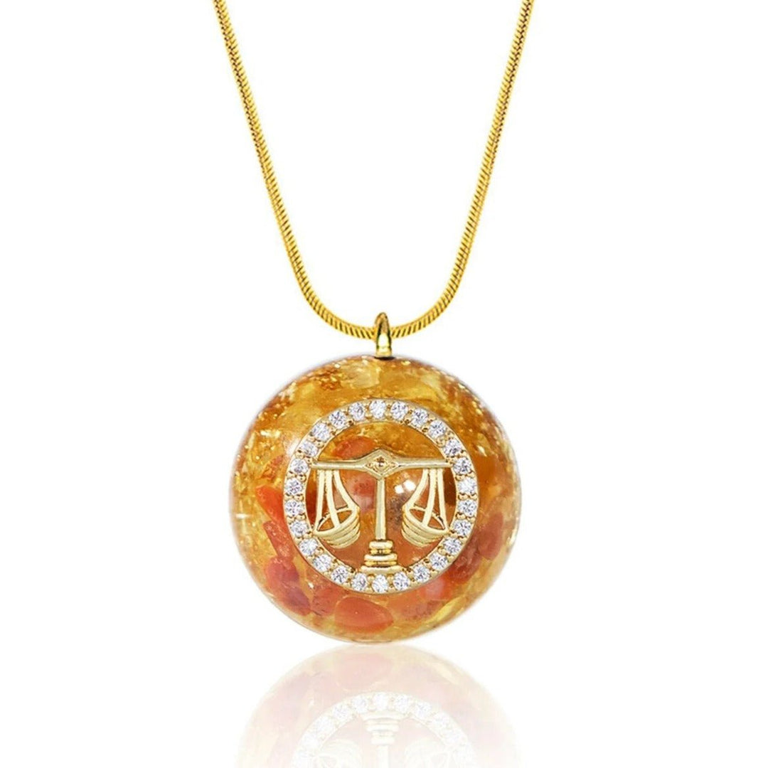 Orgonite Pendant "Astrological Sign" in Natural Stone