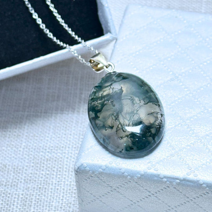 "Natural Serenity" Moss Agate Pendant