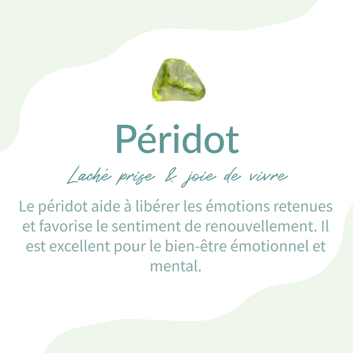 "Clarity of Mind" Adjustable Ring in Peridot