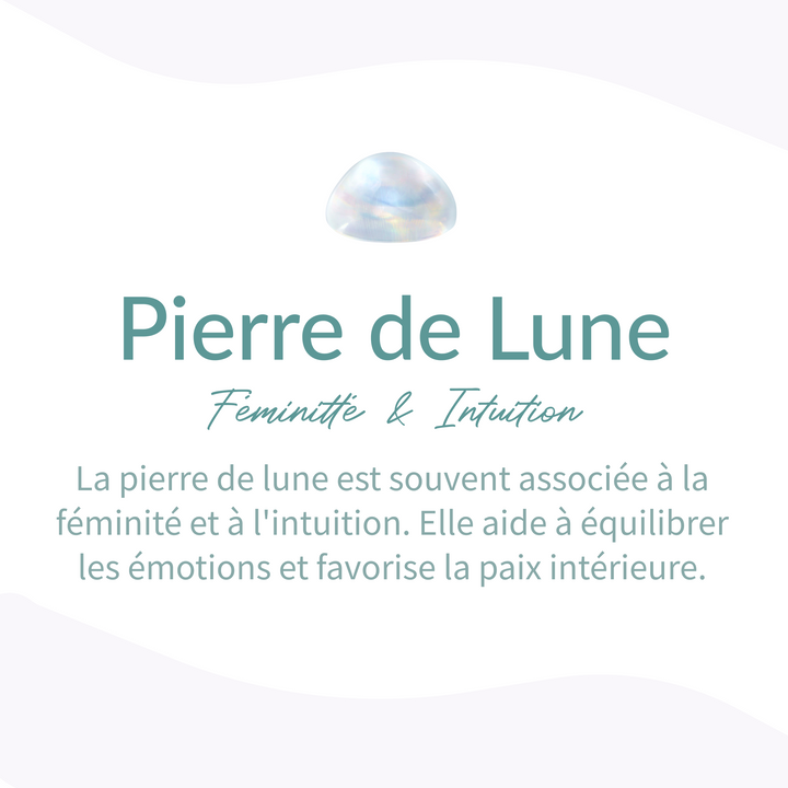 Adjustable Ring "Astral Softness" in Moonstone