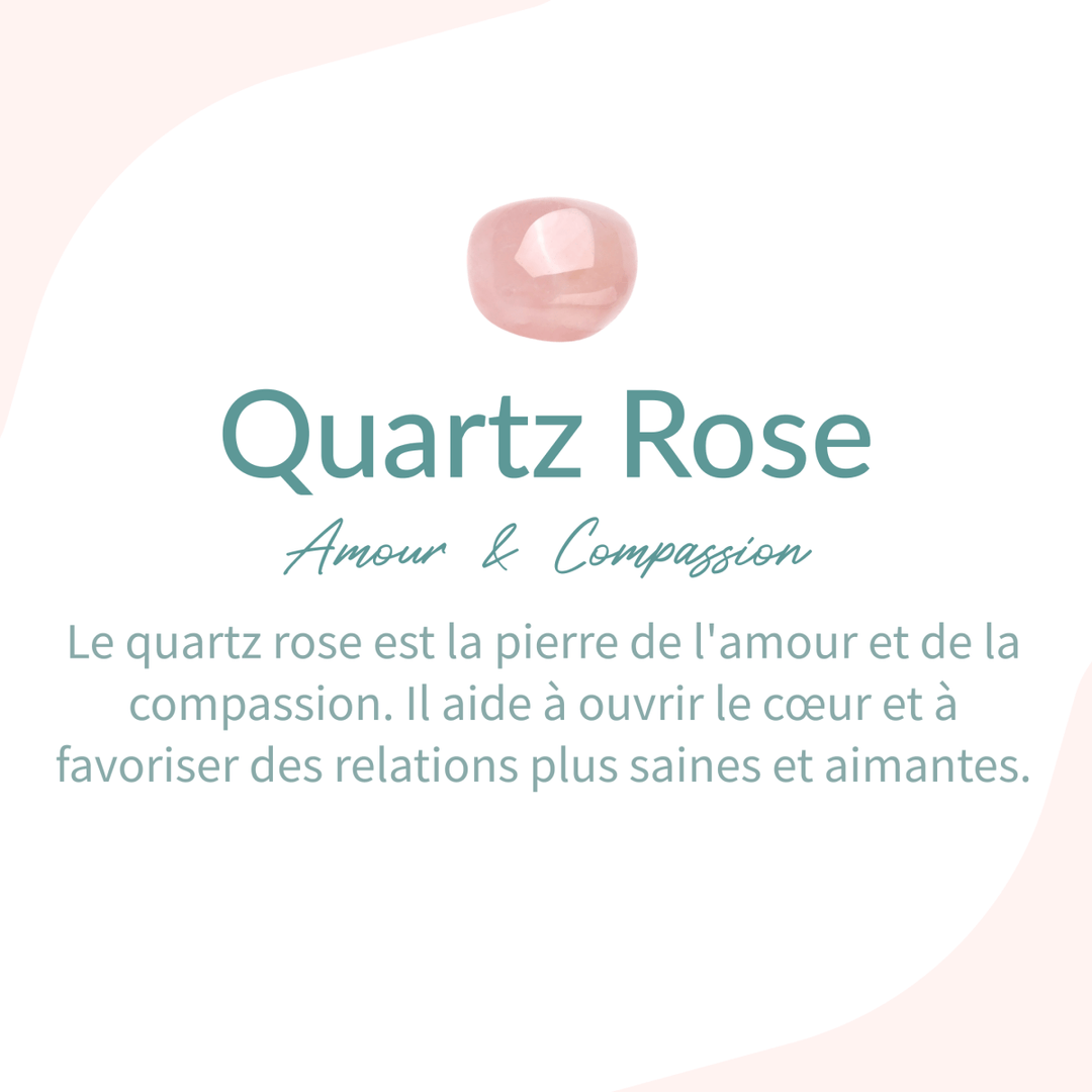 Adjustable Ring "My Heart on Paws" in Rose Quartz