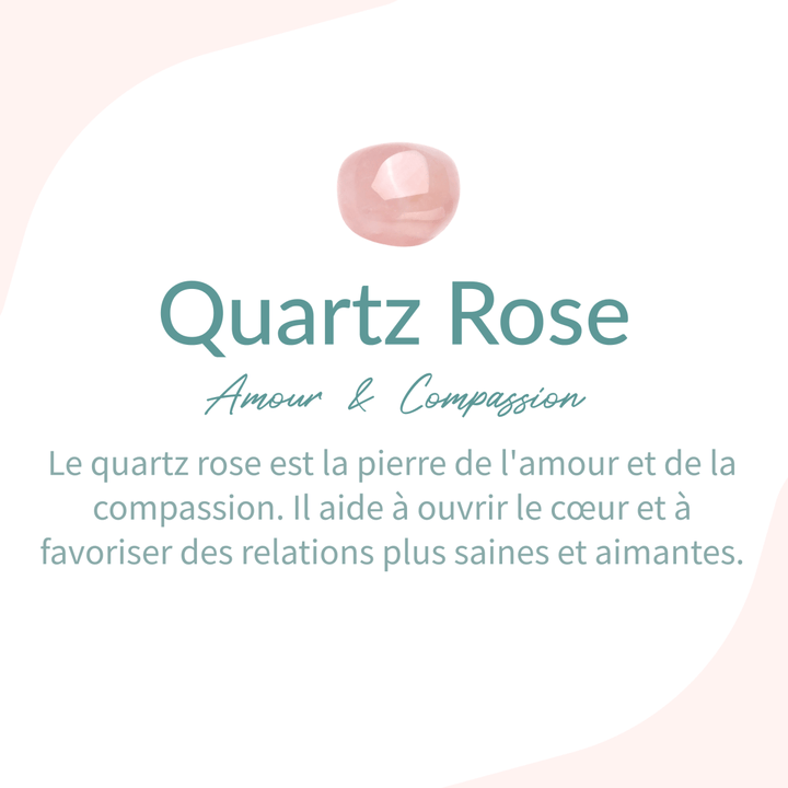 Adjustable Ring "My Heart on Paws" in Rose Quartz