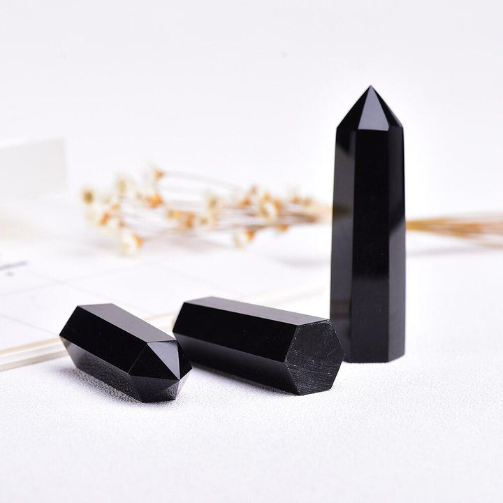 Protective Point in Black Obsidian