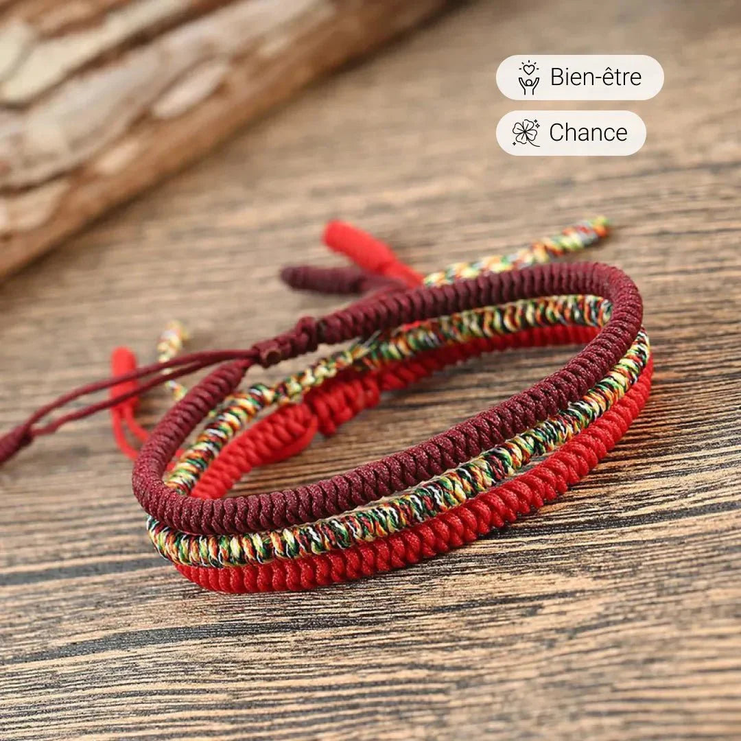 Tibetan "Lucky Charm" Bracelet Trio
