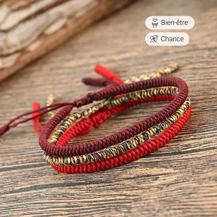 Tibetan "Lucky Charm" Bracelet Trio