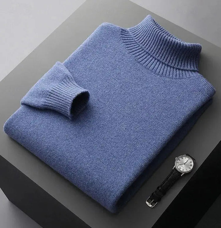 Turtleneck Sweater Made of 100% Merino Wool